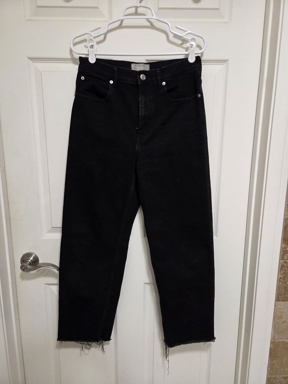 Everlane Way-High Jeans Size 28 - Coal BlaWomen’s Black High-Rise Straight Jeans